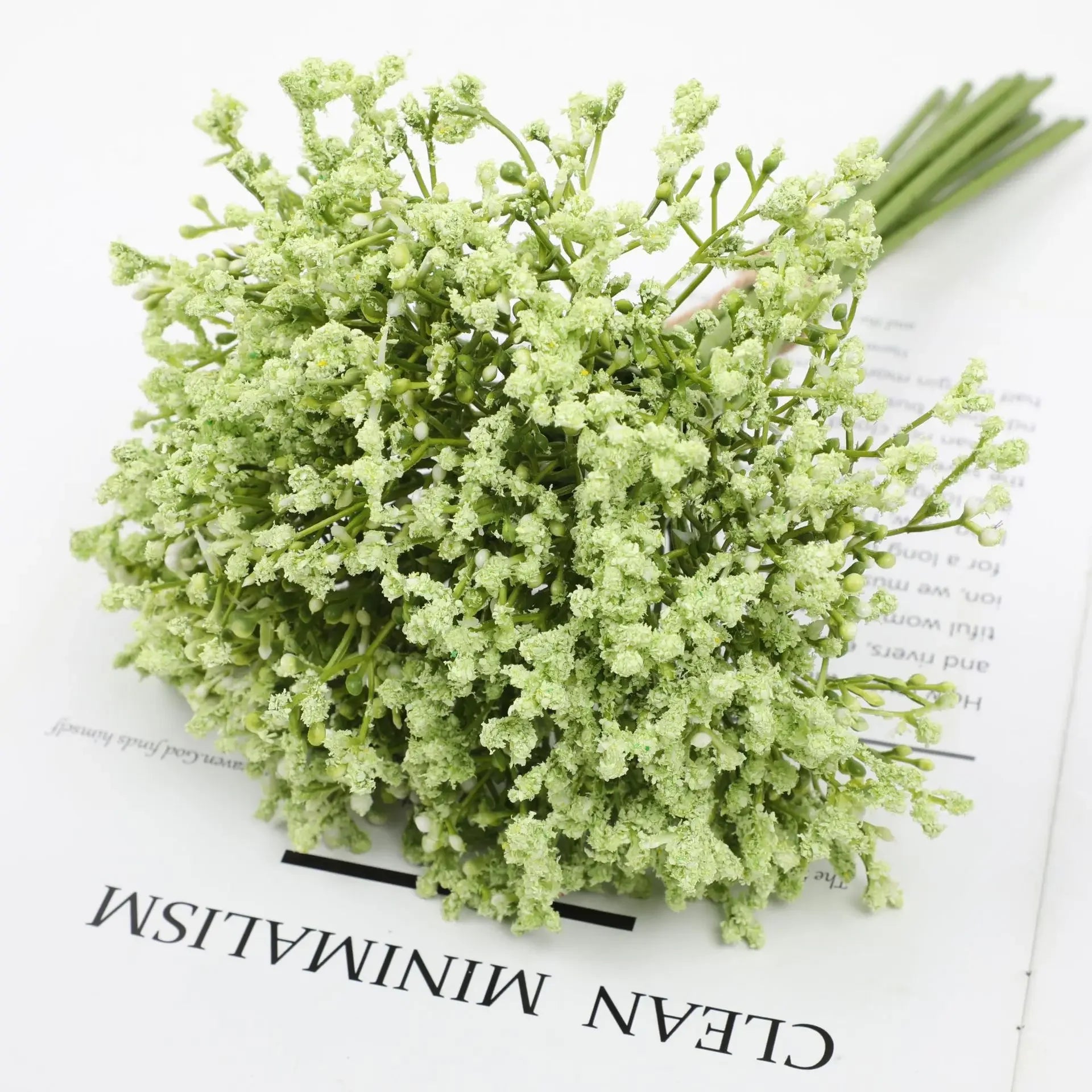 12PCS/set Artificial Gypsophila Flower Wedding Bride Holding Flowers Feeling Gypsophila Bunch Fake Flower Bouquet