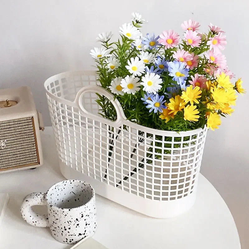 38CM Realistic 15-Head Daisy Chrysanthemum Artificial Flower Bouquet for Home Decor and Wedding Photography Props