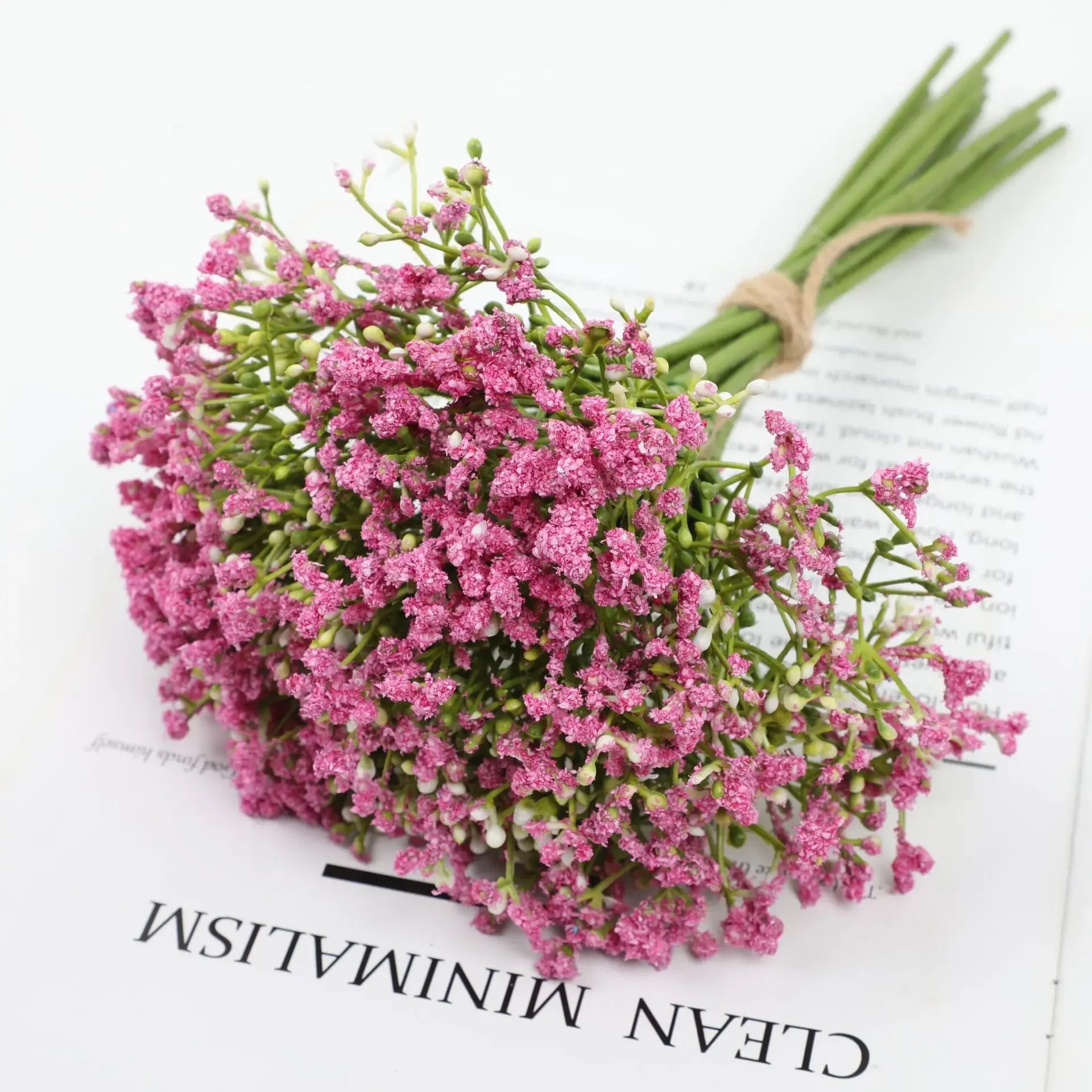12PCS/set Artificial Gypsophila Flower Wedding Bride Holding Flowers Feeling Gypsophila Bunch Fake Flower Bouquet