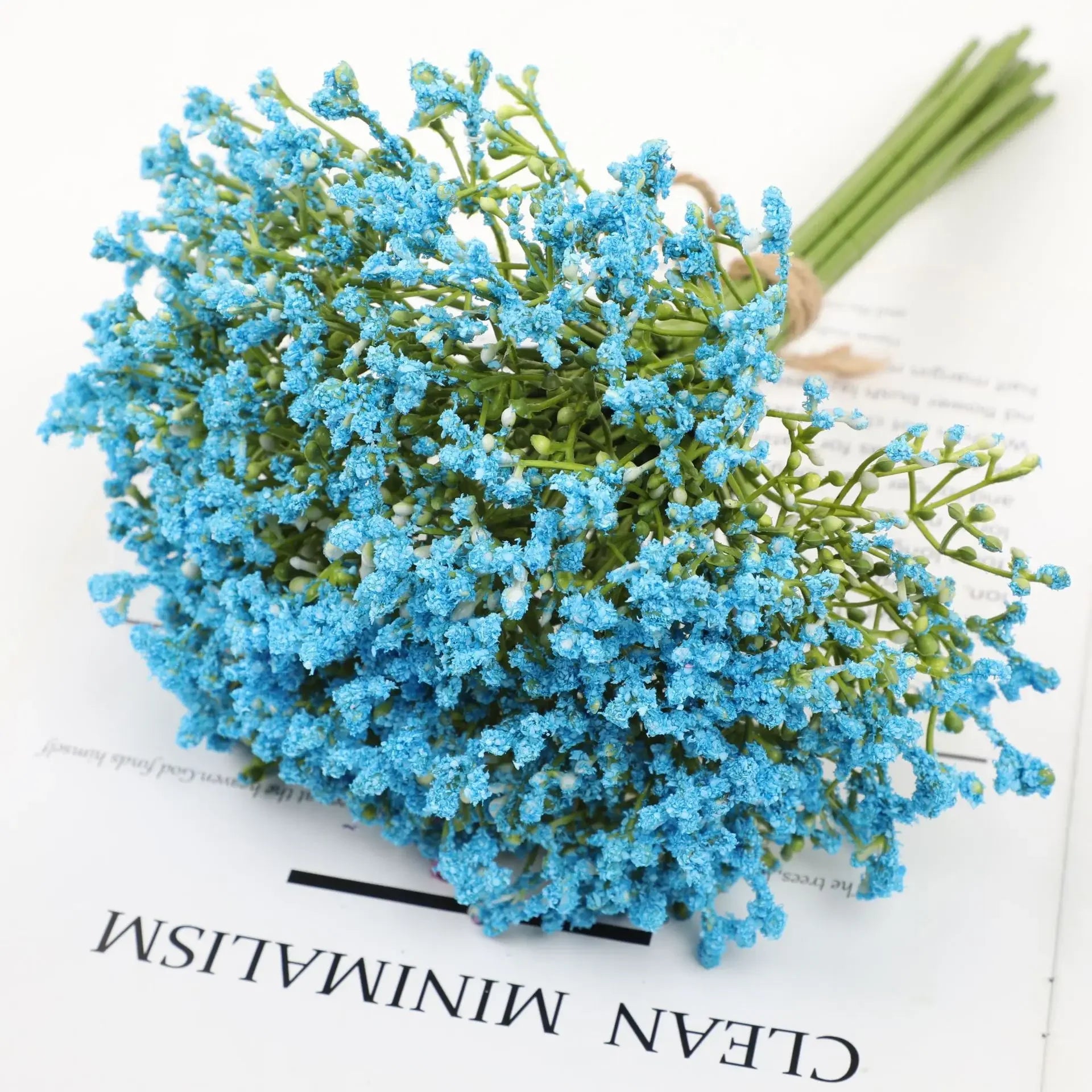 12PCS/set Artificial Gypsophila Flower Wedding Bride Holding Flowers Feeling Gypsophila Bunch Fake Flower Bouquet