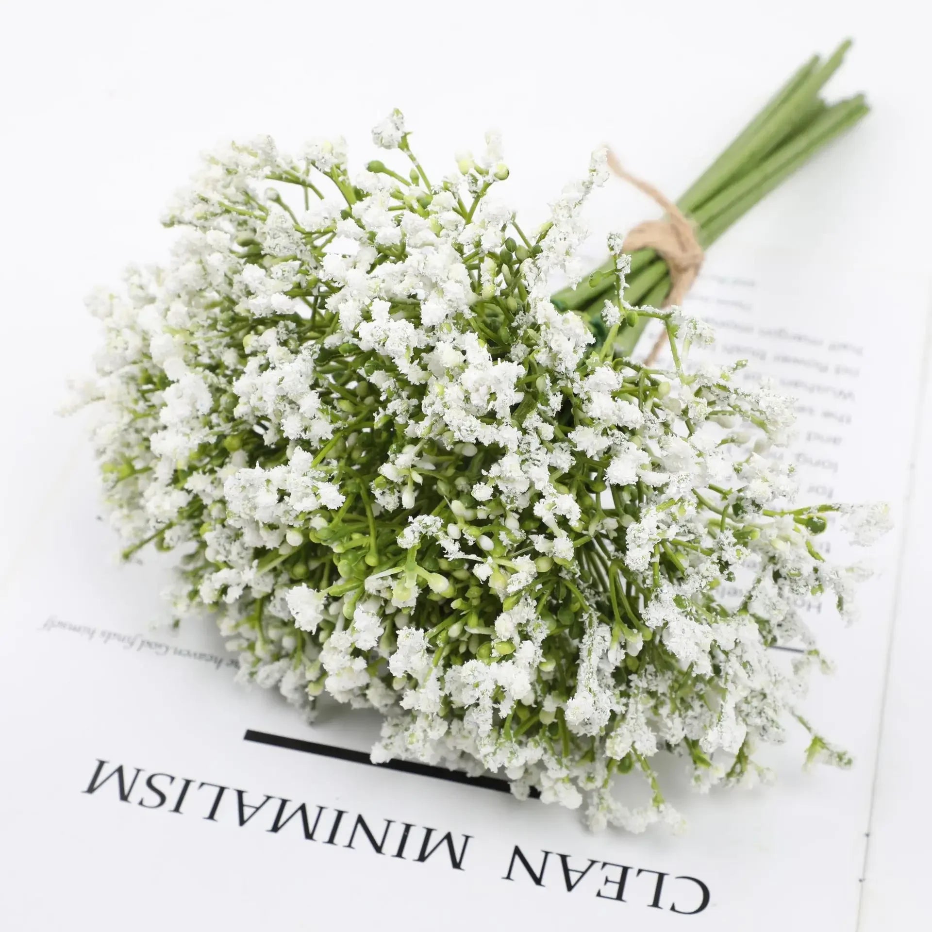 12PCS/set Artificial Gypsophila Flower Wedding Bride Holding Flowers Feeling Gypsophila Bunch Fake Flower Bouquet