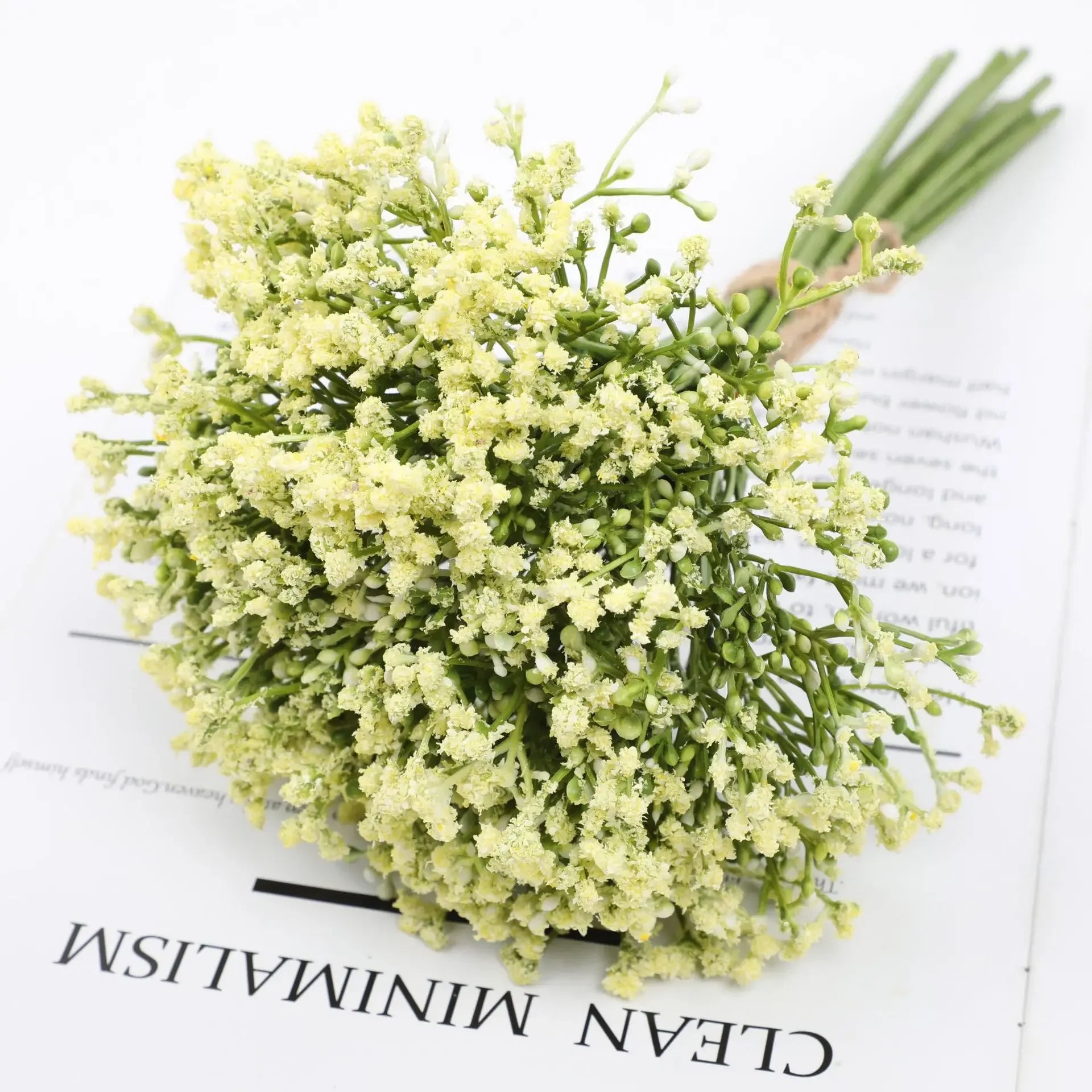 12PCS/set Artificial Gypsophila Flower Wedding Bride Holding Flowers Feeling Gypsophila Bunch Fake Flower Bouquet